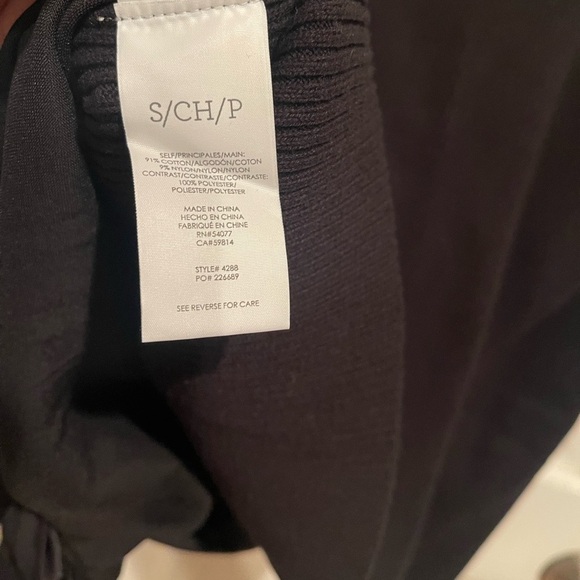 CAbi Crosstie Pullover Ribbed Knit Top S - Picture 6 of 6